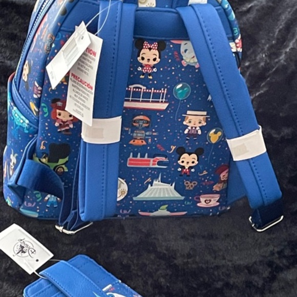 Disney Loungefly Chibi Icon Backpack/Card Holder - Picture 2 of 12